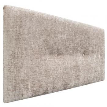Cabecero Tapizado de Lana Natural con Botones - Alcolchado Beige 105x50cm