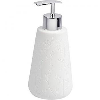 Dispensador de jabón Wenko Flora de cerámica blanco