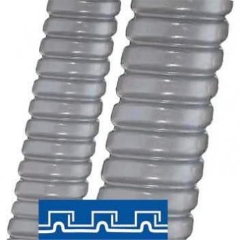 Gray Protective Metallic Hose SPR-PVC-AS, 10M Length, Liquid-tight, OD 14mm, ID 10mm