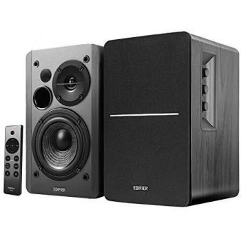 Edifier R1280DBs Altavoces Activos de estantería con Bluetooth - Entrada óptica - Altavoces de Estudio Tipo Monitor 2.0 Wireless - 42W RMS con Salida de línea para subwoofer - Negro