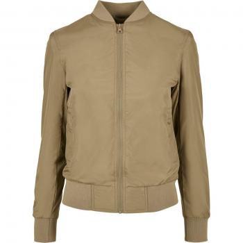 Urban Classics Ladies Light Bomber Jacket - Green Khaki