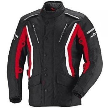 Moto Chaqueta IXS trago Negro de color rojo de color blanco