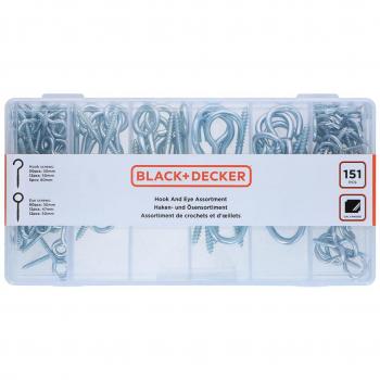 Black+Decker Surtido de Hembrillas, 151 Piezas