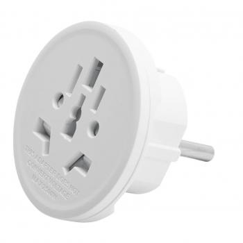 Adaptador de Viaje Europeo 4.8mm a Universal con Protección para Niños