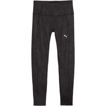 Mallas de yoga Puma Studio 7/8 AOP para mujer, color negro, talla M