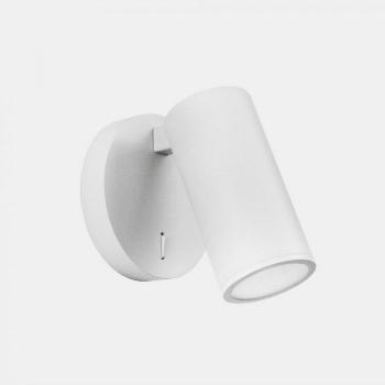 Lámpara de pared LEDS-C4 Simply Aluminio, acero blanco 1 bombilla GU10 16,5cm