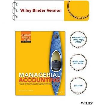 Managerial Accounting: Tools for Business Decision Making