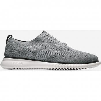 Cole Haan Men's 2.Zerogrand Stitchlite Wingtip Oxfords in Gray - Size 8 D Width