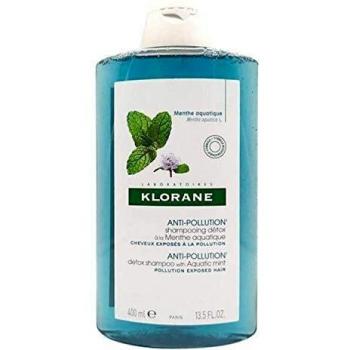 Producto capilar de la marca Klorane, champú, champú Menta Acuatica 400 mililitros