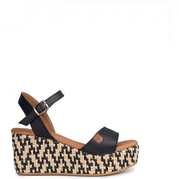 Sandalias de cuña Popa Akumal Bombay Negro