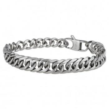 Pulsera Hombre Breil TJ2976 - Pulsera de acero inoxidable, diseño moderno, cierre de seguridad, detalles en cerámica negra, resistente al agua hasta 30 metros