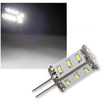 LED-titular de la lámpara G4, 15 SMDs fría 95 lm 12 V