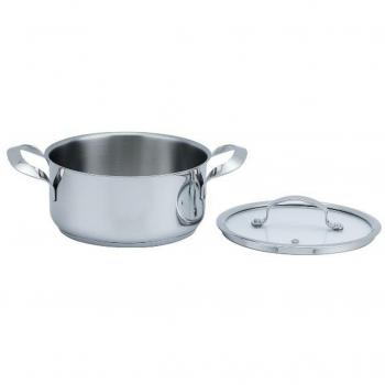 Cacerola Con Tapa Haeger Gris Ø 16 cm