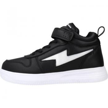 Zapatillas deportivas con luces para niños, color negro, talla 25