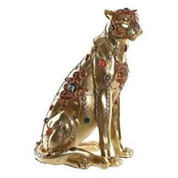 Figura Decorativa Leopardo Resina Colonial 25,5 x 17 x 33 cm DKD Home Decor