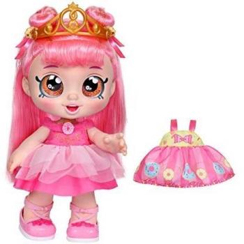 Kindi Kids Toddler Doll - Donatina Princess Dress Up - Includes 2 Outfits and Shopkins Accessories