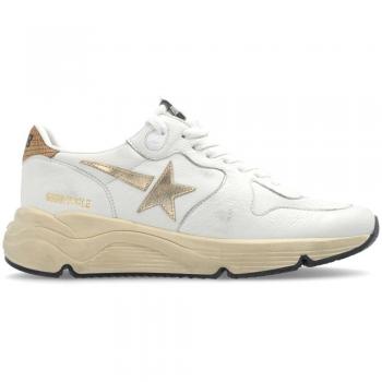 Golden Goose Women's Running Sole Leather Sneakers - Size 35, White, Stylish Look