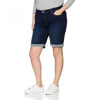 Levi's Plus Size Pl Shaping Bermuda Pantalones Cortos, Dark Horse Plus, 14 para Mujer