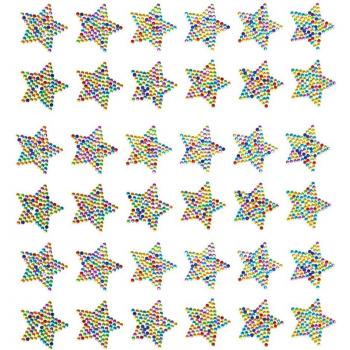 Rainbow Star Crystal Gem Stickers