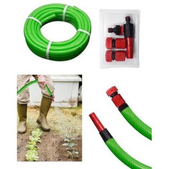 Kit de Manguera Mallalatex Flexible 15 mm x 5/8 en 20m, 25m y 50m - Ideal para Jardinería