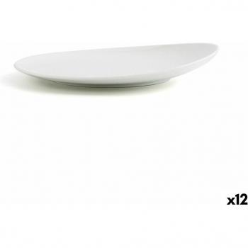 Plato Llano Ariane Vital Coupe Cerámica Blanco 24 cm (12 Unidades)