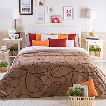 San Carlos Petalo - Juego funda nórdica, para cama de 150/160, color crema