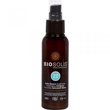 Biosolis SPF 20 Sun Oil Spray, 100 ml - Natural and Eco-Friendly Protection