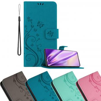 Funda Libro para Samsung Galaxy S20 en LILA OSCURO FLORAL