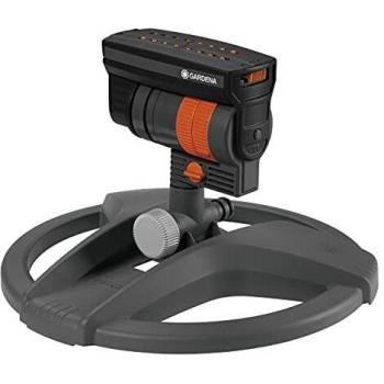 GARDENA ZoomMaxx 8127-20 - Aspersor cuadrado de aspersor oscilante para las más diversas exigencias y superficies de 9-216 m², alcance 3-18 m, ancho de aspersión 3-12 m, con pie de apoyo
