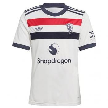 Camiseta Tercera Equipación Infantil Manchester United 2024/25 - Unisex - Blanco