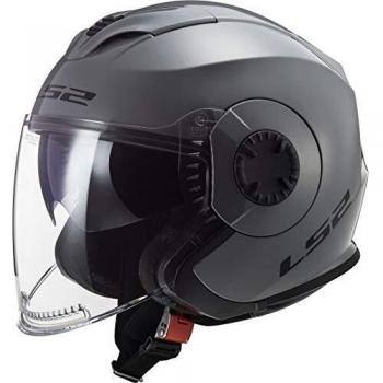LS2 Verso Casco de Moto, Hombre, Gris, XS