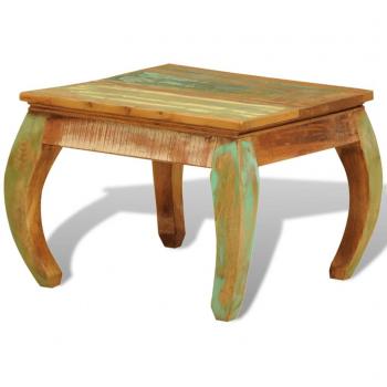 Mesa de centro vintage de madera reciclada vidaXL - Mesa de centro, estilo vintage, fabricada en madera reciclada, diseño sostenible y ecológico, superficie amplia para almacenamiento o decoración, estructura robusta y duradera