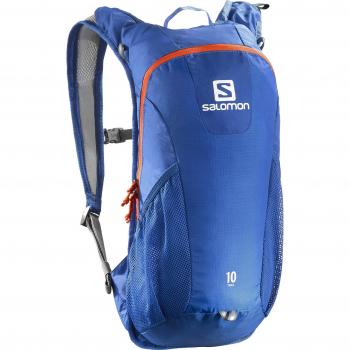 Salomon Trail 10 -Mochila para running/montañismo unisex, 10L, 46x20x12 cm, azul/naranja