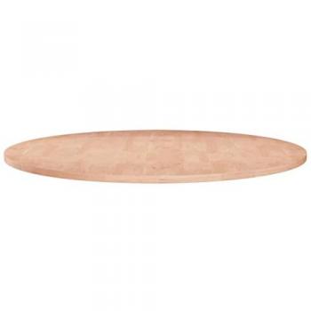 Superficie de mesa redonda madera de roble sin tratar Ø70x1,5cm