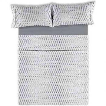 ESTELIA - Juego de sábanas Dalma Color Azul - Cama de 150