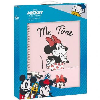 Set de Regalo Me Time Minnie Disney con Cuaderno y Bolso Bandolera 28x35x6 cm