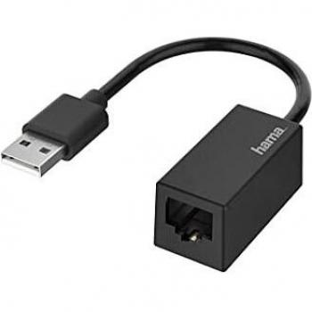 Adaptador de Red USB 2.0 a Ethernet Fast 10/100 Mbps Hama