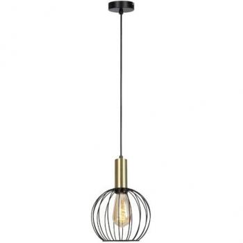 Lámpara Colgante Sofis II 1xE27 Cristal Negra 20 cm