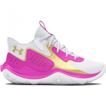 Zapatillas de Baloncesto Under Armour GS Jet '23 Infantil Blanco