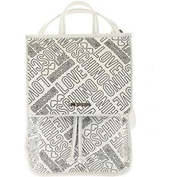 Love Moschino - Bolso mochila  de cuero sintético para mujer blanco Bianco