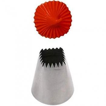 Decora 0263643 Boquilla Merengue 24 Dientes, Acero, Gris