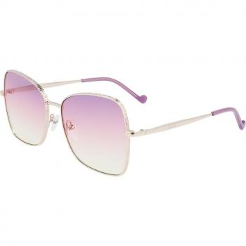 Liu Jo Square Gold Metal Sunglasses LJ142S for Women