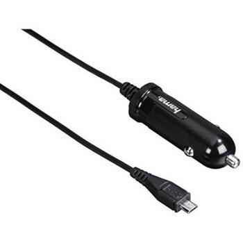 Hama - Vehicle Charging Cable, Mini USB, Mini USB, 12 MB/s, Negro