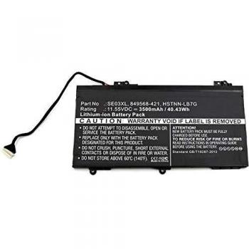 Batería de Repuesto para Laptop HP - 4 Celdas, 3500 mAh, 40Wh, Li-ion, Color Negro