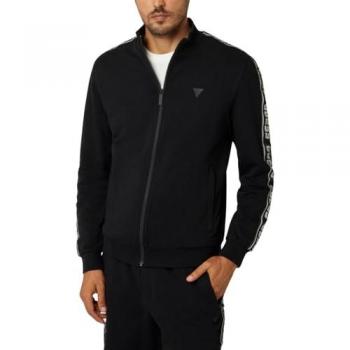 Sudadera Guess Regular Fit Negra para Hombre con Detalle de Etiqueta Modelo 'ARLO' Talla L