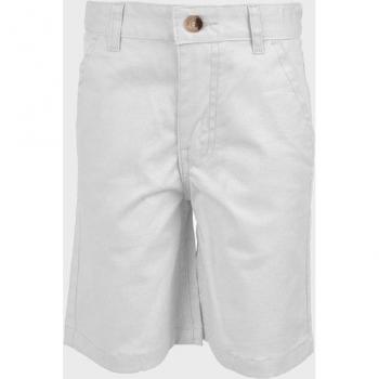 Bermuda de bebé niño blanco de algodón