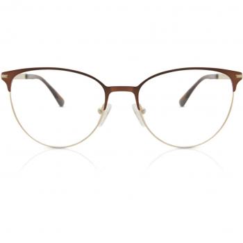 Cat Eye Montura Completa Metálico Marrón Armazones para Mujer - Gafas Anti-Azules - SmartBuy Collection
