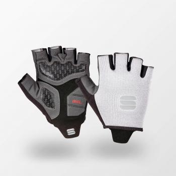 Guantes cortos de ciclismo Sportful TC blancos