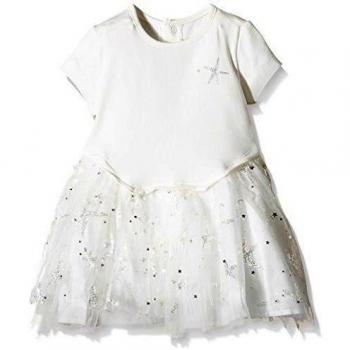 Billieblush Robe Fille - Vestido Bebé-Niños - Blanco