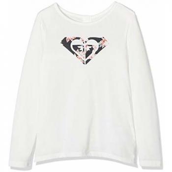 Roxy One Evening A - Camiseta De Manga Larga para Chicas 8-16 Camiseta De Manga Larga, Niñas, Snow White, 10